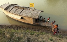 solar-powered floating classrooms in Bangladesh.