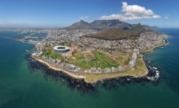 Aerial view of Cape Town.