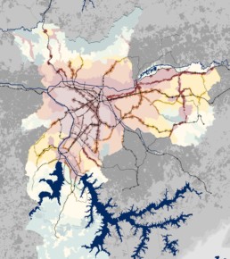 City map of São Paulo.