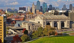 Aerial view of Kansas City.