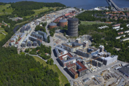 Aerial view of Stockholm.