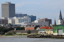 Aerial view of New Orleans' Gentilly Resilience District.