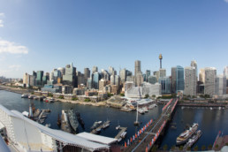 Aerial view of Sydney.