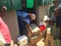 A woman in Tshwane is transporting food to the Food and Energy Centre.