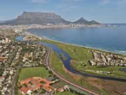 Aerial view of Cape Town, South Africa.