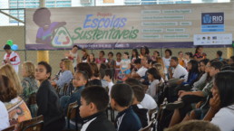 Students in a primary public school in Rio de Janeiro.