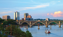 Aerial view of Knoxville.