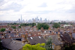 Aerial view of London.