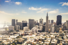 Aerial view of downtown San Francisco.