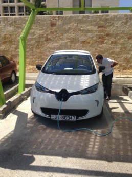 Electric vehicle charging.