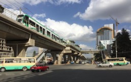 Light rail system in Ethiopia.