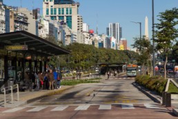 Public transportation in Buenos Aires.