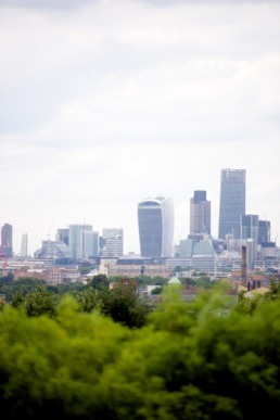 Aerial view of London.