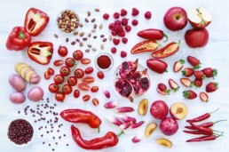 Vegetables on a table.