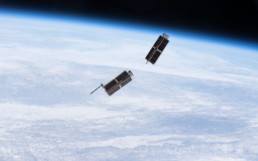 Image of a satellite in space.