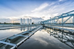 A waste water plant.