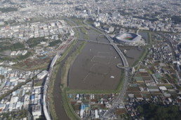 Aerial view of Yokohama city, a new program has been implemented with the goal of making the city ready for climate challenges.