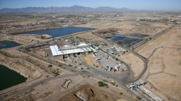 Aerial view of Phoenix new waste treatment plant under the program “The Reimagine Phoenix Initiative”, using resource recovery initiatives.