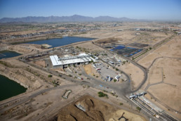 Aerial view of Phoenix new waste treatment plant under the program “The Reimagine Phoenix Initiative”, using resource recovery initiatives.