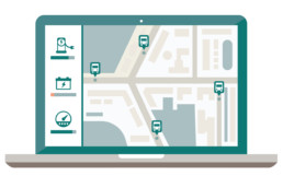 Product shot of ViriCiti’s cloud-based monitoring system for monitoring electric busses.