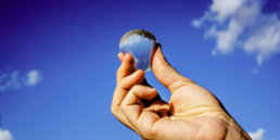 Edible water capsules. Skipping Rocks Lab