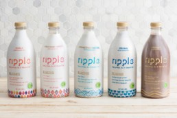 Ripple’s milk products, made from yellow split peas.