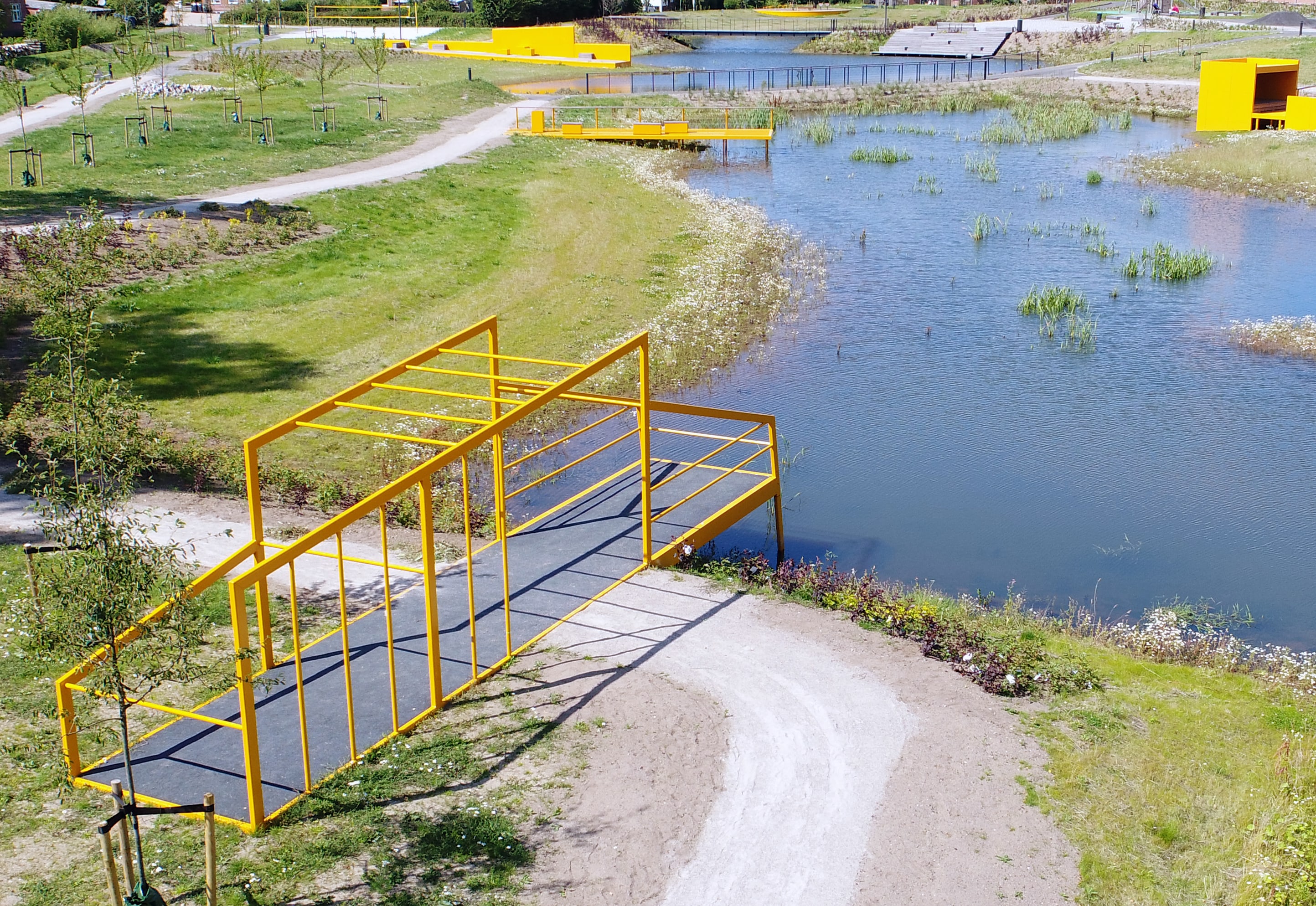 Rainwater Basins Become Recreational Spaces in Skanderborg Municipality.