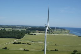 Wind turnbines in Langeland Municipality makes more than self-sufficient, allowing renewable electricity exports.