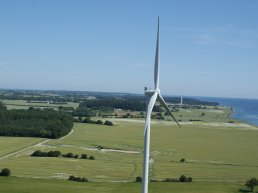 Wind turnbines in Langeland Municipality makes more than self-sufficient, allowing renewable electricity exports.