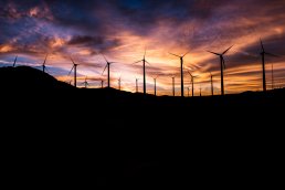 Wind turbines in the countryside