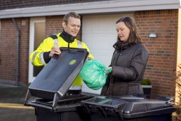 Residence in Vejle Municipality recycling.