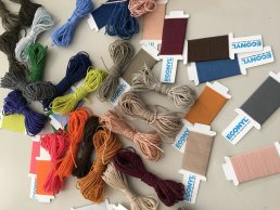 Econyl yarn made from discarded nylon.