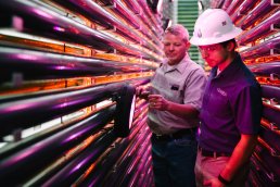 Men in a Clearas factory