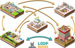 Loop Rocks - excess building materials